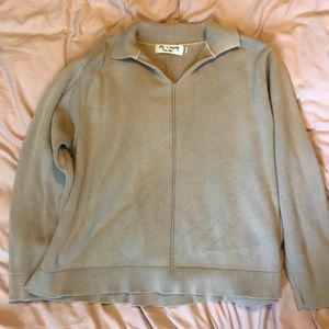 Tan collared sweater